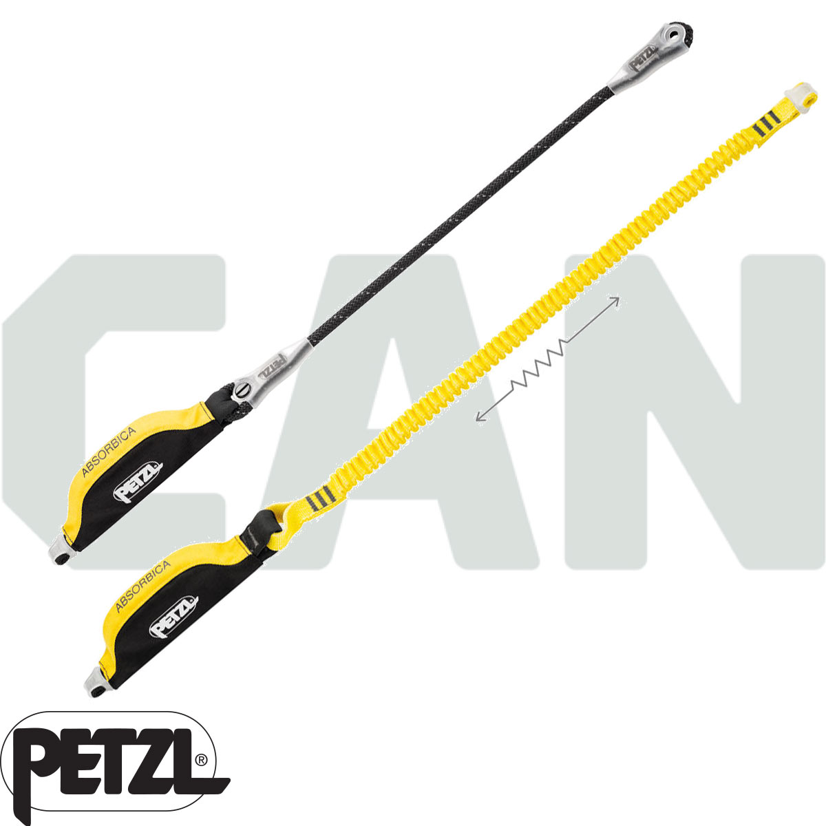 PETZL ABSORBICA-I LANYARD (80cm STD VERSION OR 150cm FLEX) – CAN Equipment  Sales